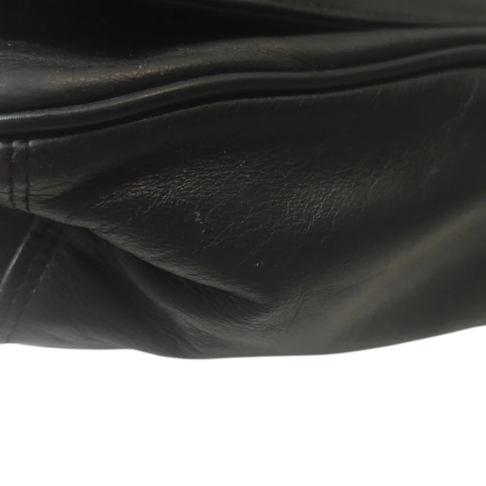 Samsonite Vintage Black Leather Computer Bag